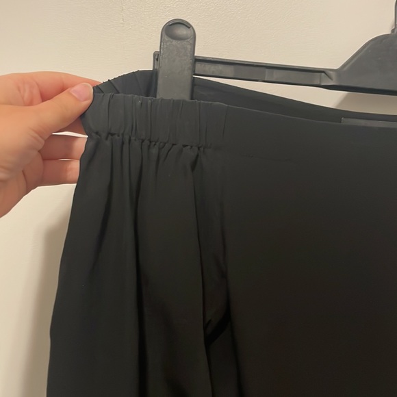 Theory Black Silk Off the Shoulder Blouse - Picture 4 of 5